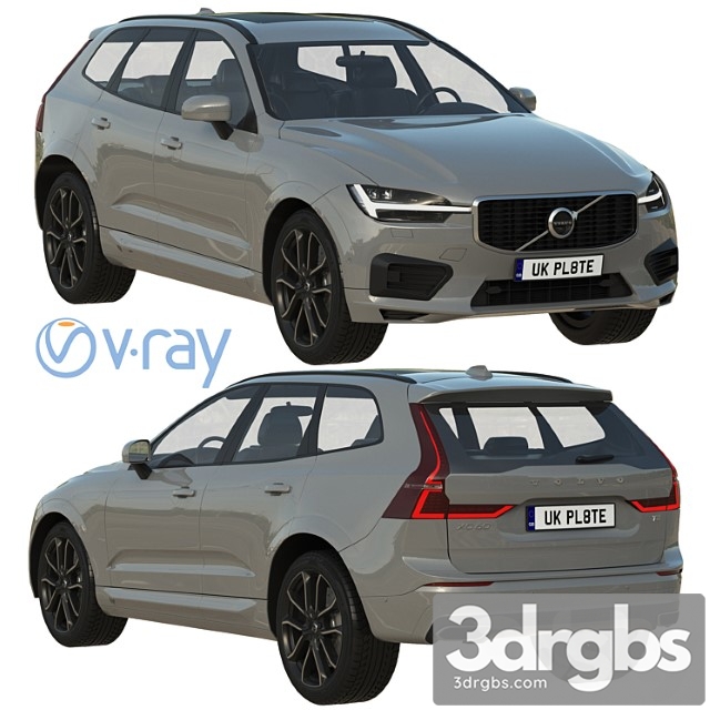 Volvo xc60 r-design 3dsmax Download - thumbnail 1