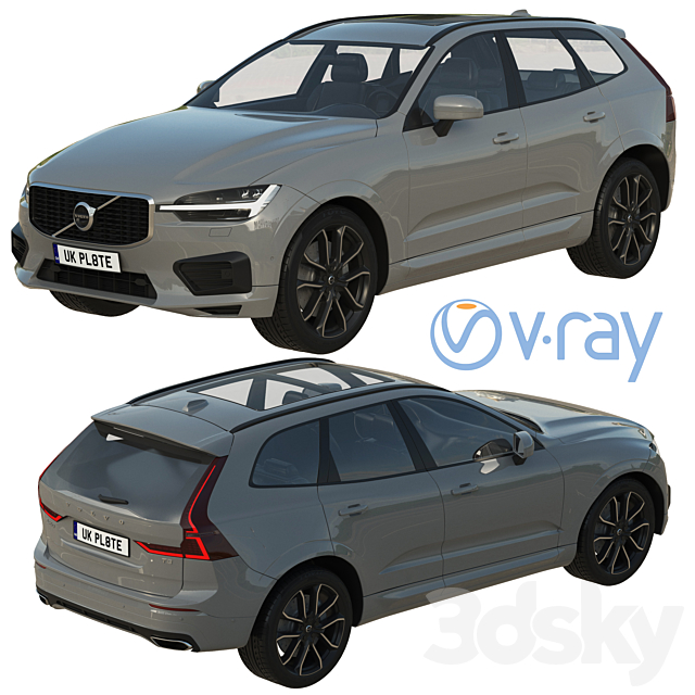 Volvo XC60 R-Design 3DSMax File - thumbnail 2