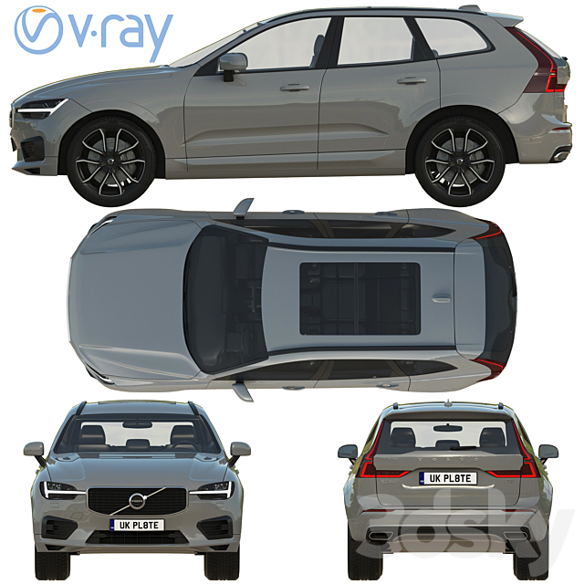 Volvo XC60 R-Design 3DSMax File - thumbnail 3