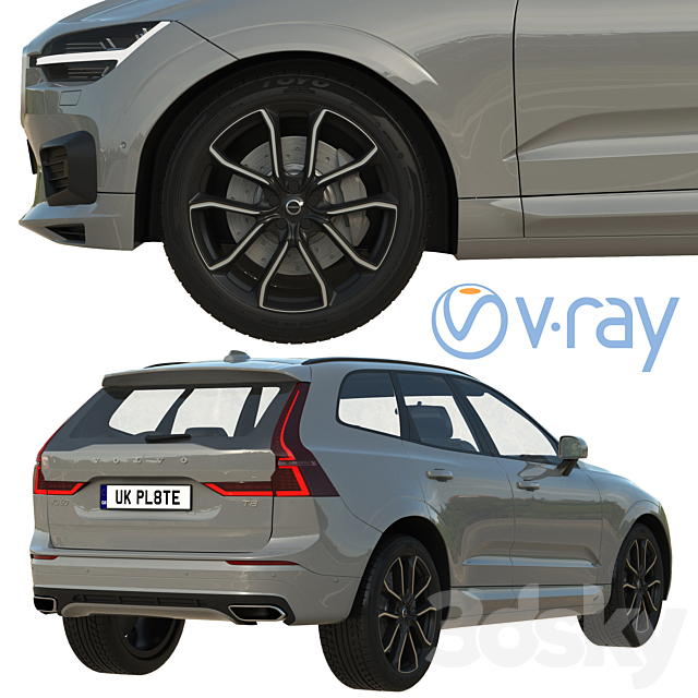 Volvo XC60 R-Design 3DSMax File - thumbnail 4