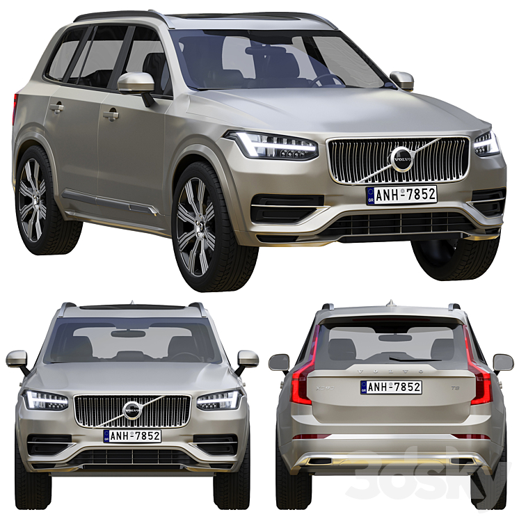 Volvo XC90 3DS Max - thumbnail 1