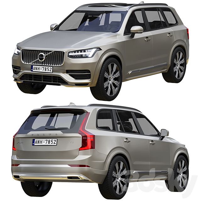 Volvo XC90 3DSMax File - thumbnail 2