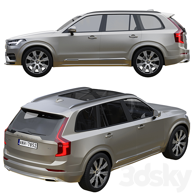 Volvo XC90 3DSMax File - thumbnail 3