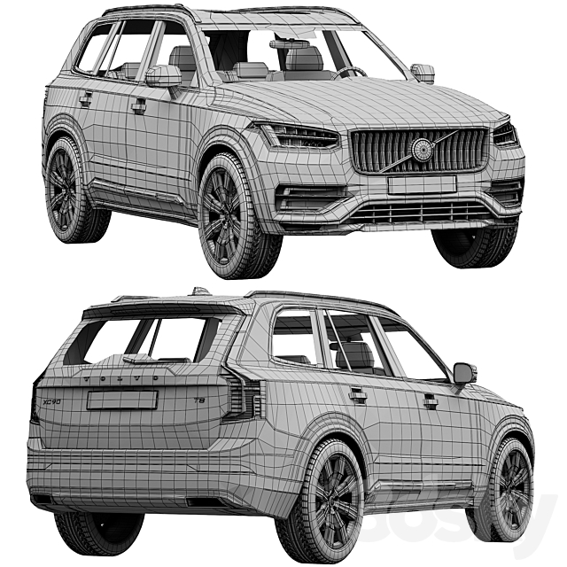 Volvo XC90 3DSMax File - thumbnail 6