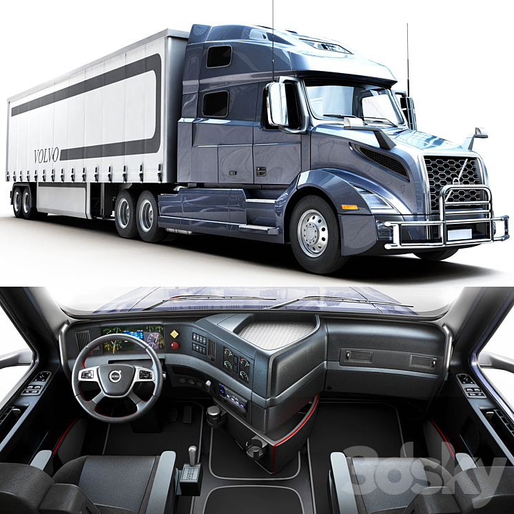 volvo_vnl 3DS Max - thumbnail 1