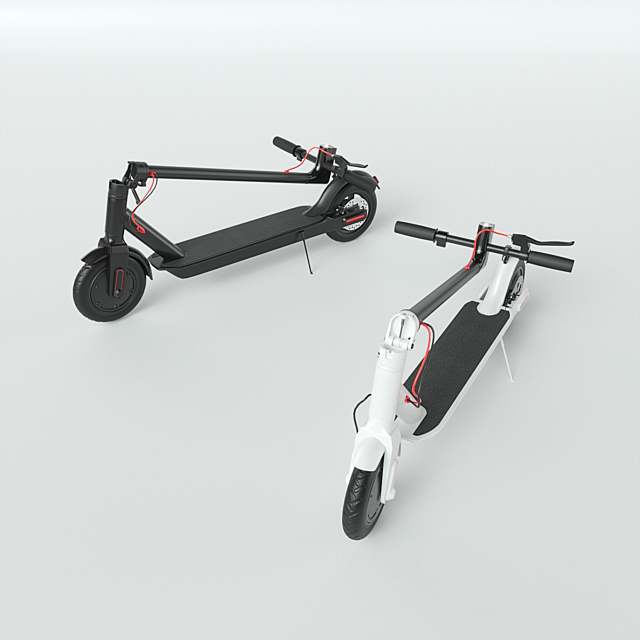 Xiaomi Mijia Scooter electric scooter 3DS Max Model - thumbnail 3