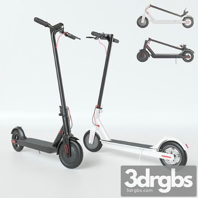 Xiaomi mijia scooter electric scooter 3dsmax Download - thumbnail 1