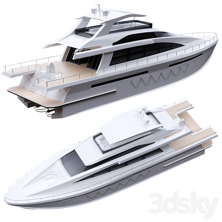 Yacht 3DS Max - thumbnail 1