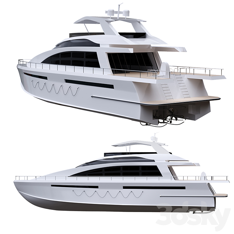 Yacht 3DS Max - thumbnail 2