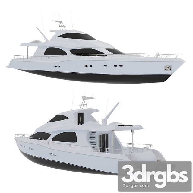 Yacht 3dsmax Download - thumbnail 1