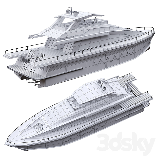 Yacht 3DSMax File - thumbnail 4