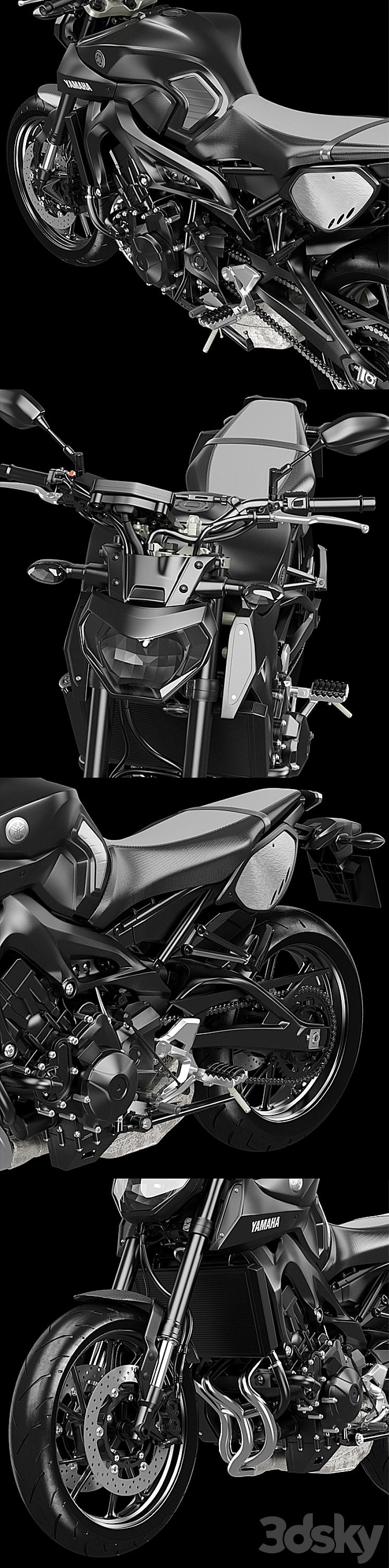 Yamaha MT-09 Tracer 3DS Max - thumbnail 2