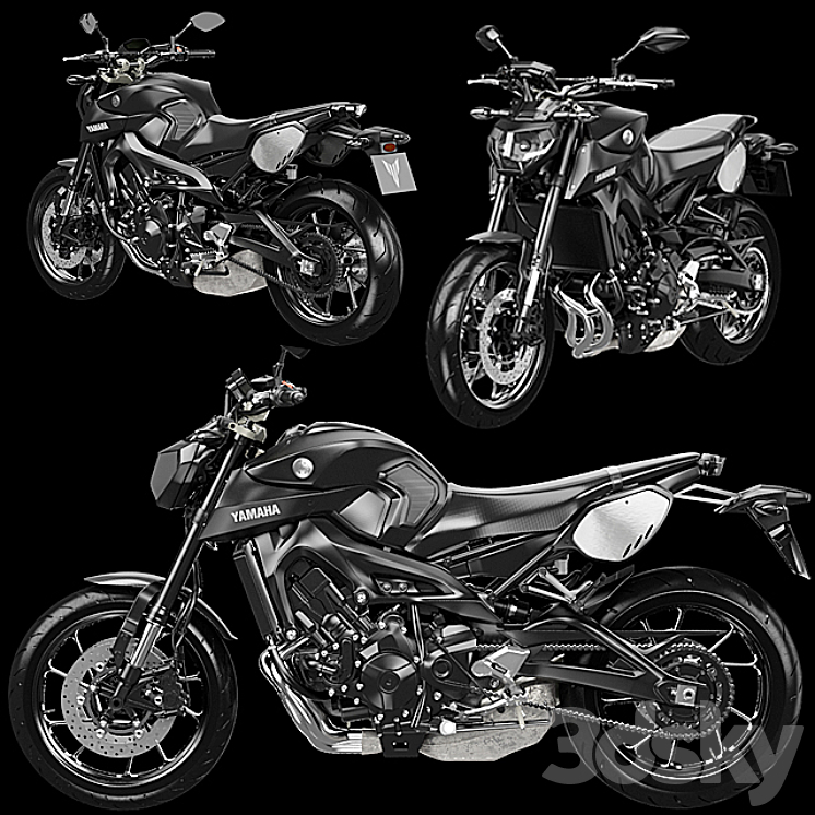 Yamaha MT-09 Tracer 3DS Max - thumbnail 1