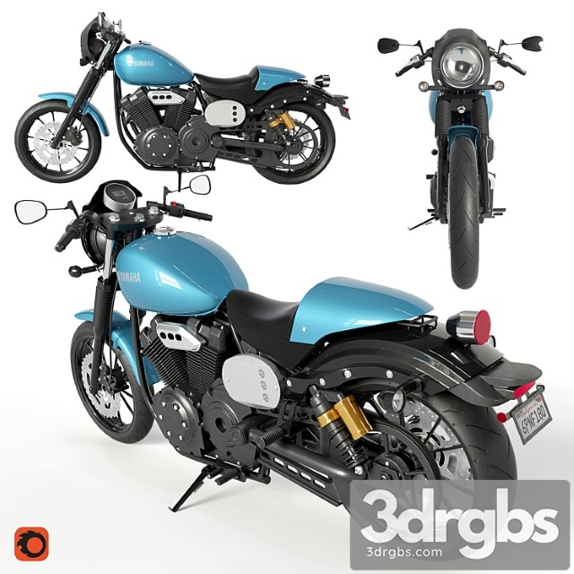 Yamaha xv950 racer 3dsmax Download - thumbnail 1