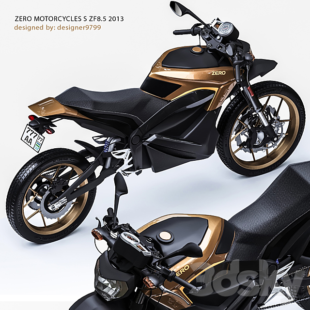 ZERO MOTORCYCLES S ZF8.5 3DS Max Model - thumbnail 2