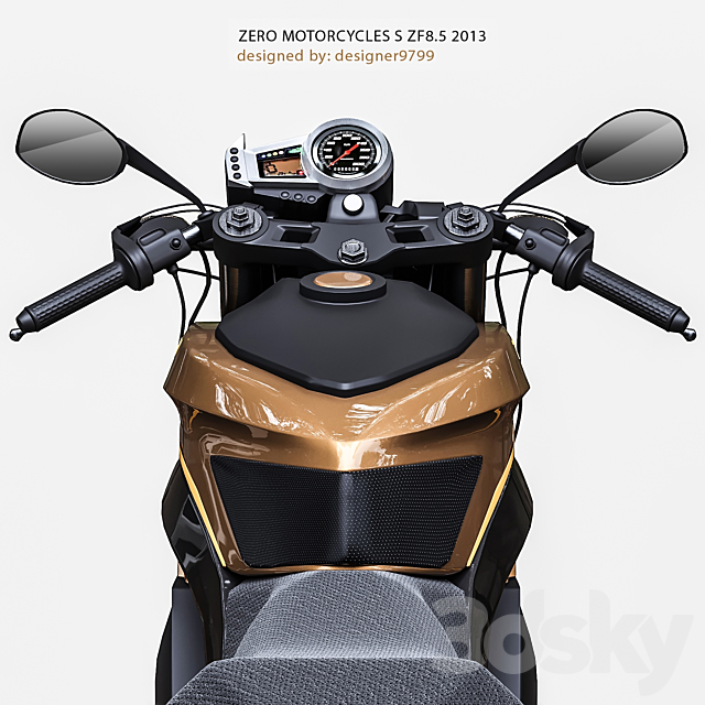 ZERO MOTORCYCLES S ZF8.5 3DS Max Model - thumbnail 4