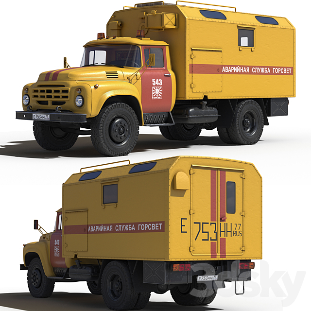 Zil 130 Gorsvet 3DSMax File - thumbnail 1