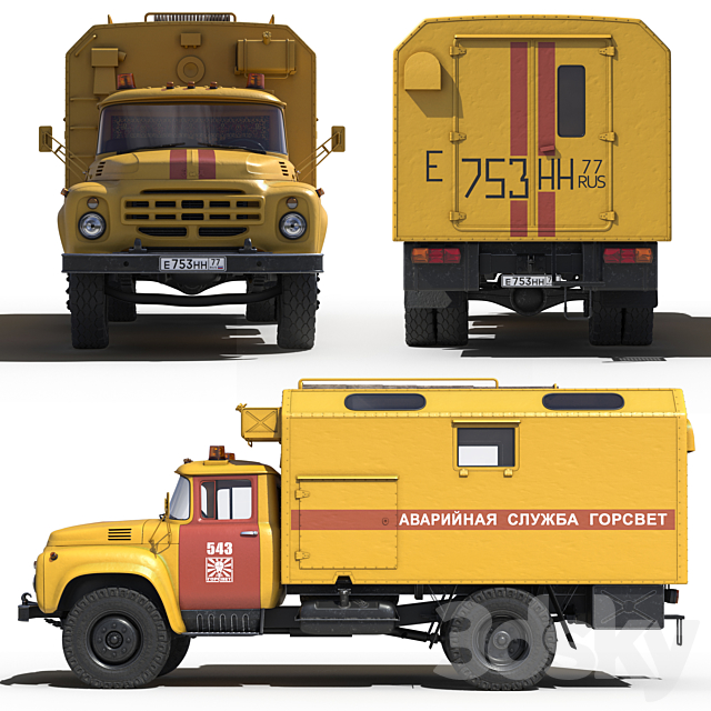 Zil 130 Gorsvet 3DSMax File - thumbnail 2