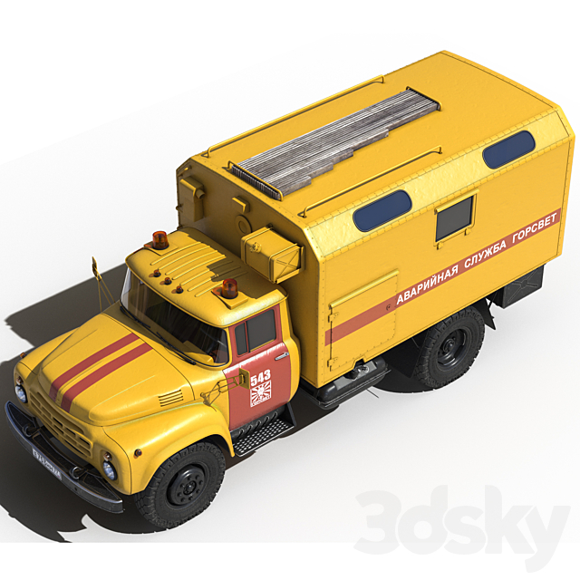 Zil 130 Gorsvet 3DSMax File - thumbnail 3