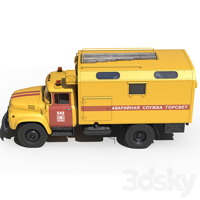 Zil 130 Gorsvet 3DSMax File - thumbnail 4