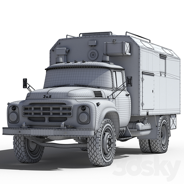 Zil 130 Gorsvet 3DSMax File - thumbnail 5