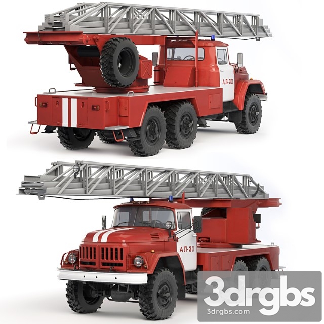 Zil 131 al-30 fire truck 1988 - thumbnail 1