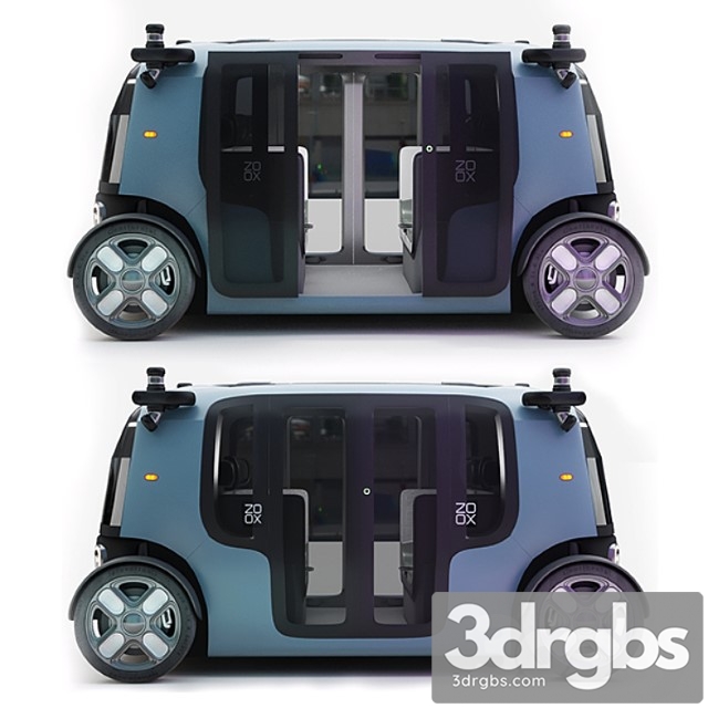 Zoox smart car 3dsmax Download - thumbnail 1