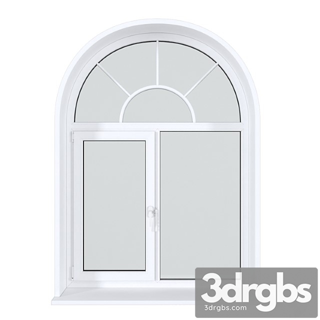 A set of arched plastic windows 18 3dsmax Download - thumbnail 1