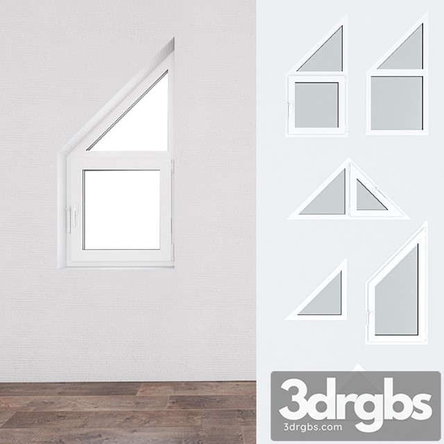 A set of plastic windows 11 3dsmax Download - thumbnail 1