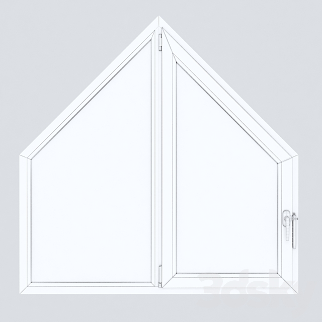 A set of plastic windows 13 3DS Max Model - thumbnail 2