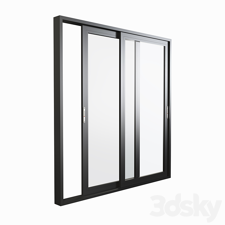 Aluminium Sliding Door & Window 3DS Max - thumbnail 1