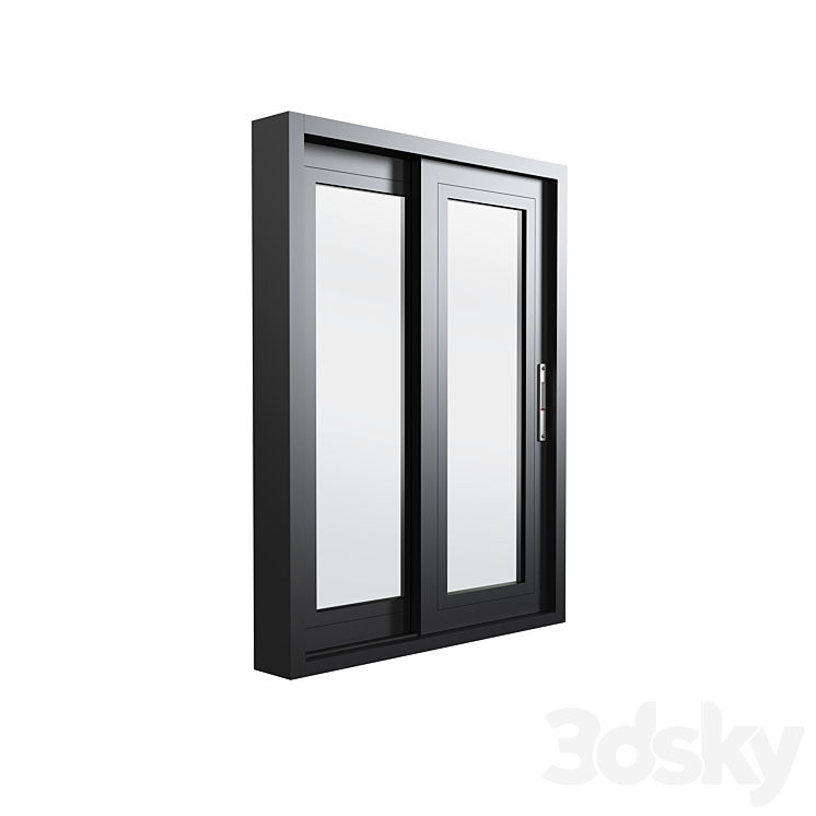 Aluminium Sliding Door & Window 3DS Max - thumbnail 2