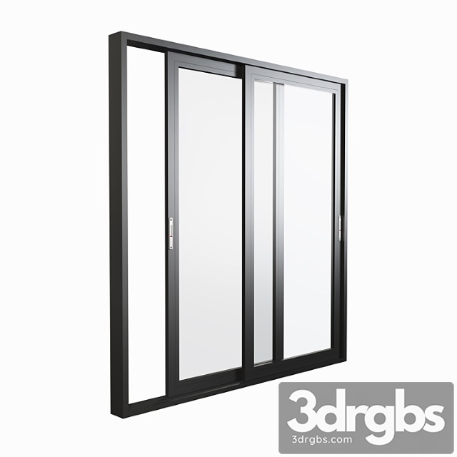 Aluminium sliding door & window 3dsmax Download - thumbnail 1