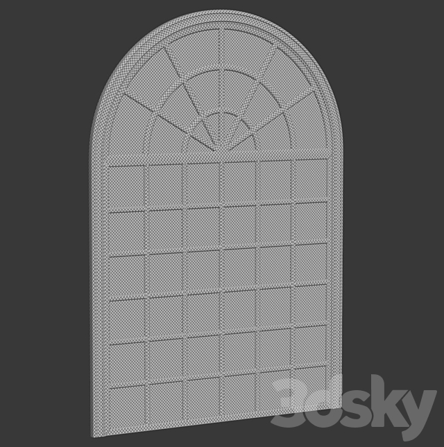 Arch windows 3DS Max Model - thumbnail 6