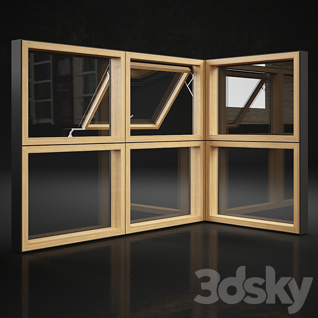 Autrian window 2 3DSMax File - thumbnail 3