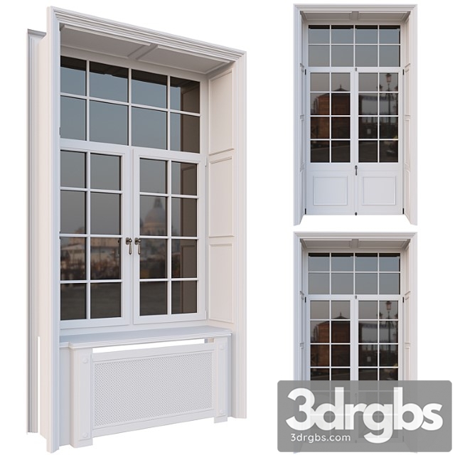 AVE Classic French Windows 3dsmax Download - thumbnail 1