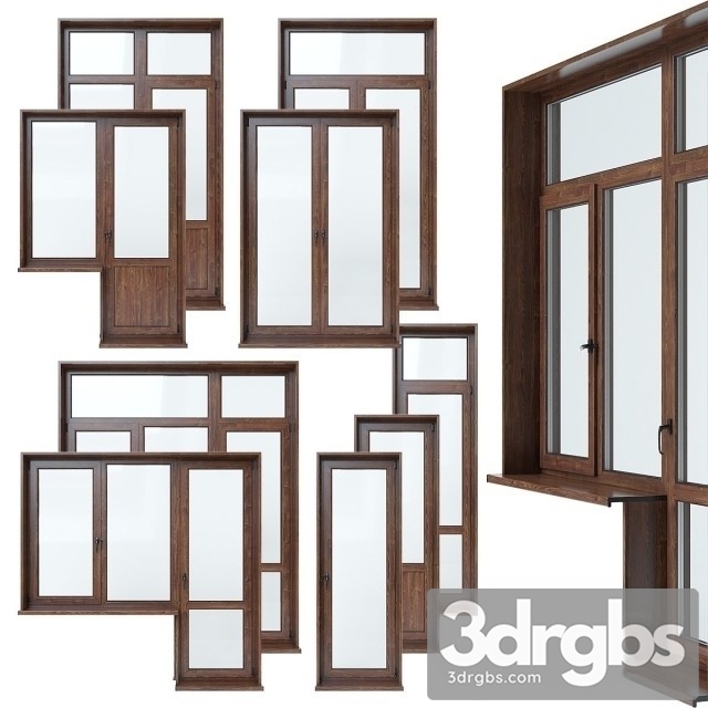 Balk Doors Set 3dsmax Download - thumbnail 1