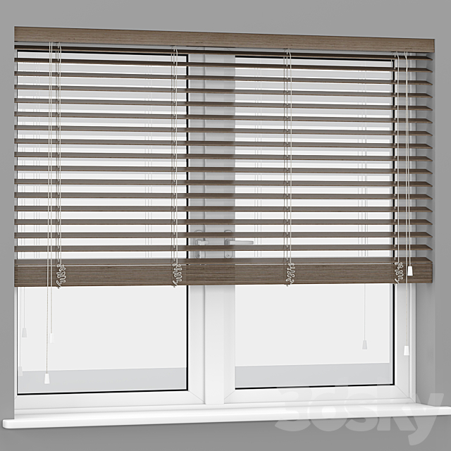 Blinds Wooden 3DS Max Model - thumbnail 2