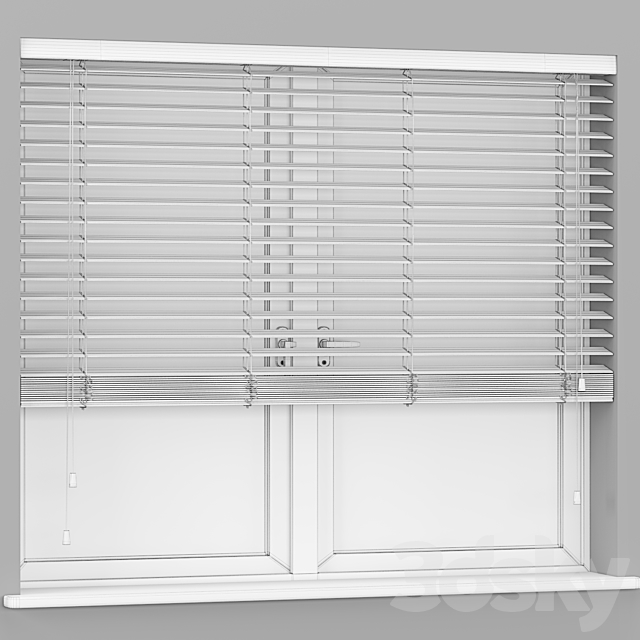 Blinds Wooden 3DS Max Model - thumbnail 3