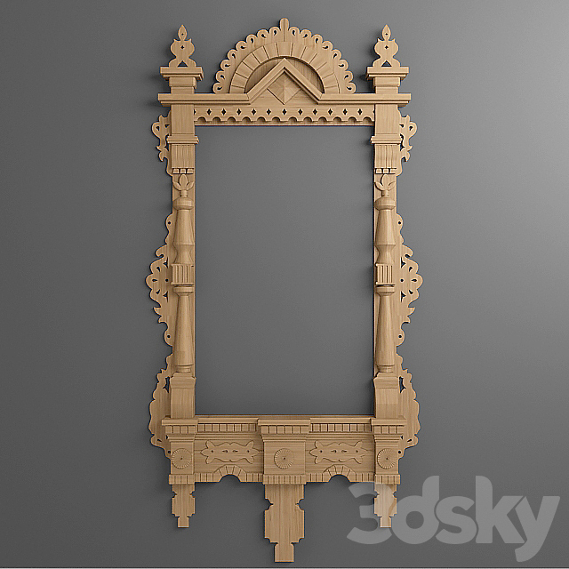 Carved frame 3ds Max - thumbnail 1