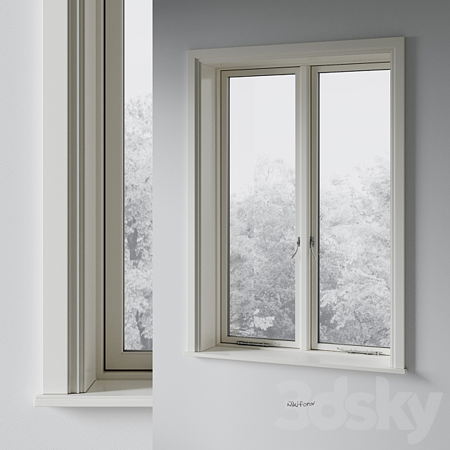 Classic window 3 3ds Max - thumbnail 2