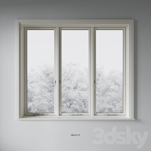 Classic window 3 3ds Max - thumbnail 3