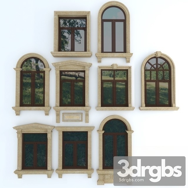 Classic Windows Set 3dsmax Download - thumbnail 1