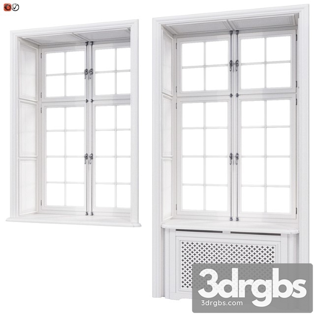 Classic windows with cremones 3dsmax Download - thumbnail 1