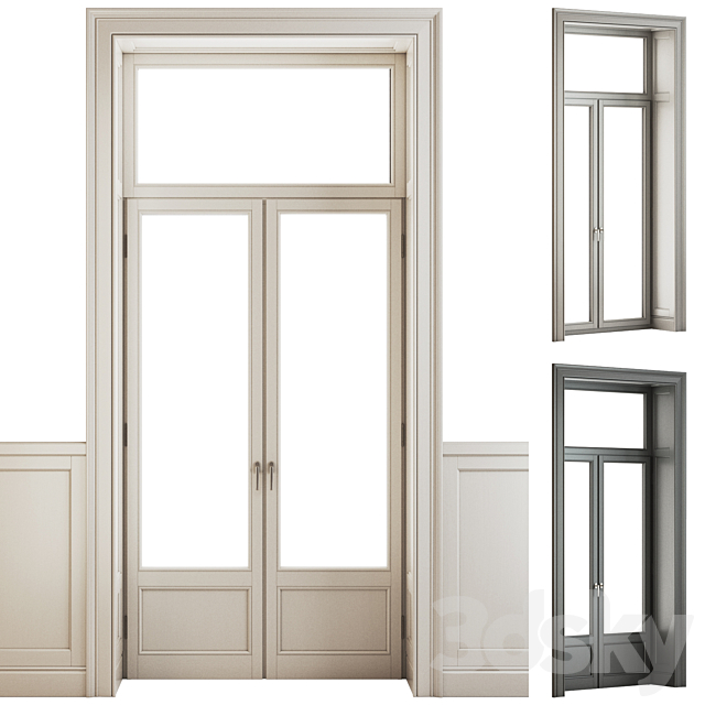 Classical Window_Door 3ds Max - thumbnail 1