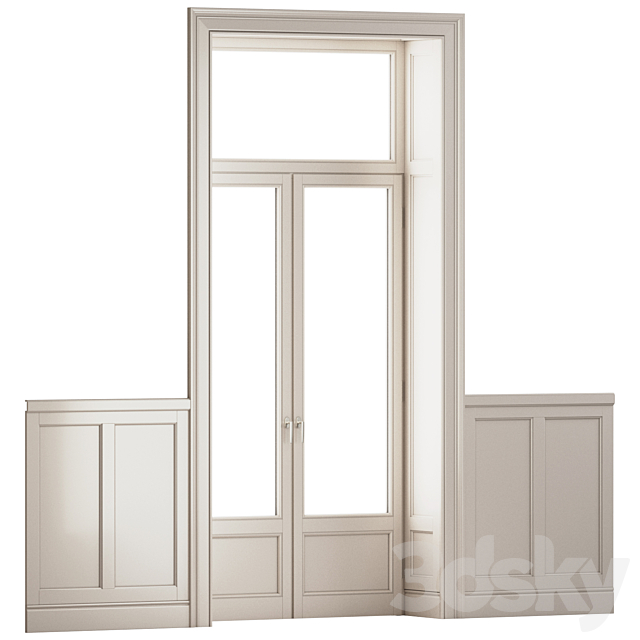 Classical Window_Door 3ds Max - thumbnail 2