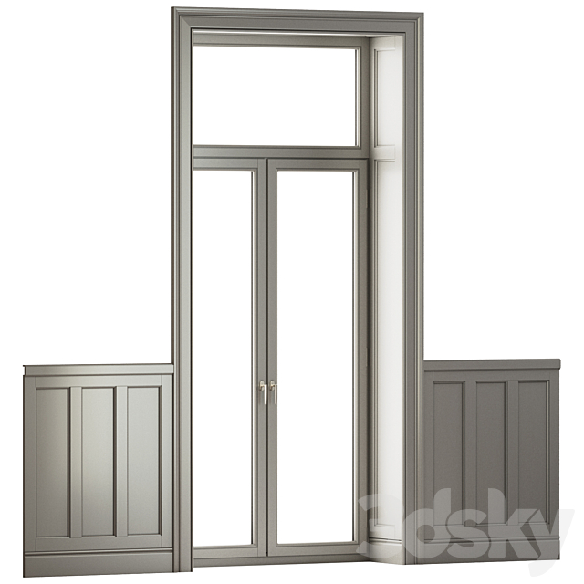 Classical Window_Door 3ds Max - thumbnail 3