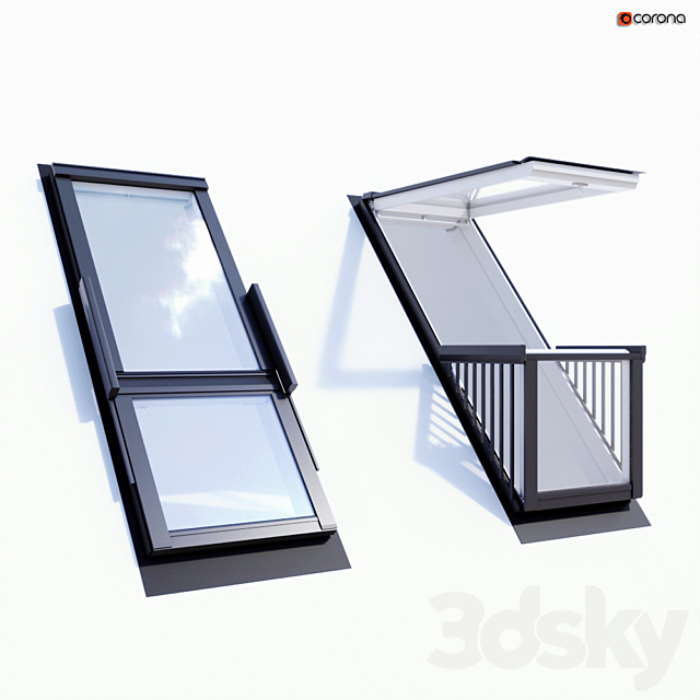 Dormer window (balcony) 3DSMax File - thumbnail 1