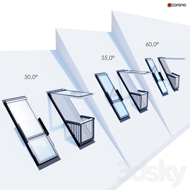 Dormer window (balcony) 3DSMax File - thumbnail 3