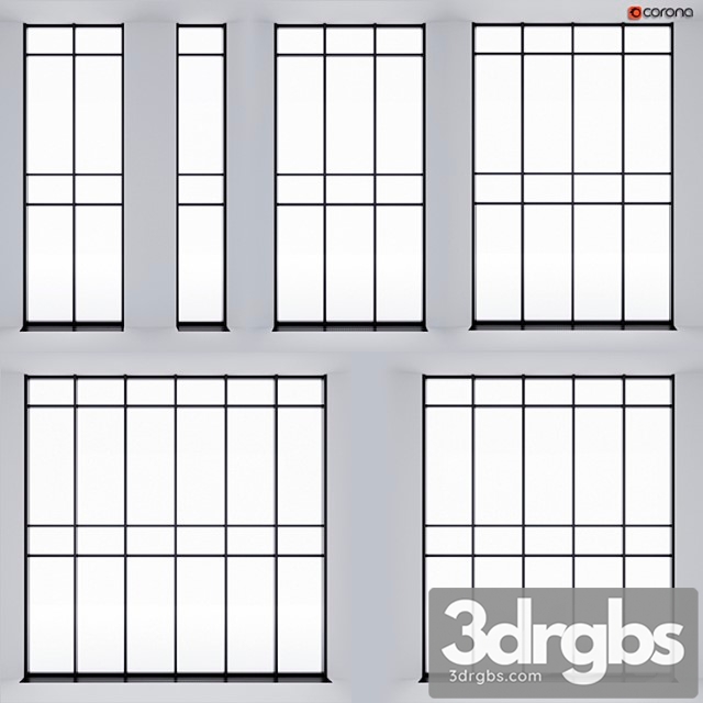 Double-glazed panoramic glazing 3dsmax Download - thumbnail 1